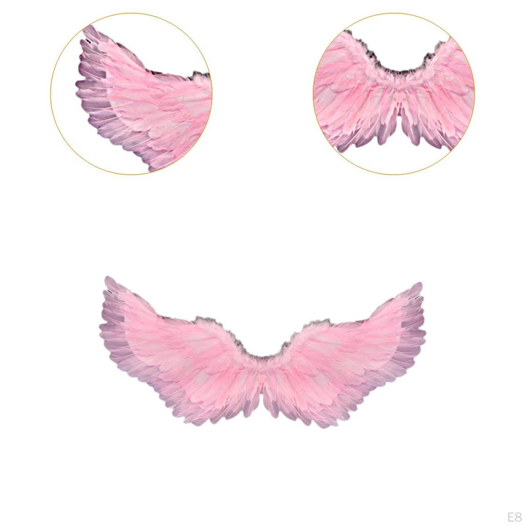 Angel Cosplay Wing Fancy Dress Feather Costume Accessory with Soft Material And Adjustable Shoulder