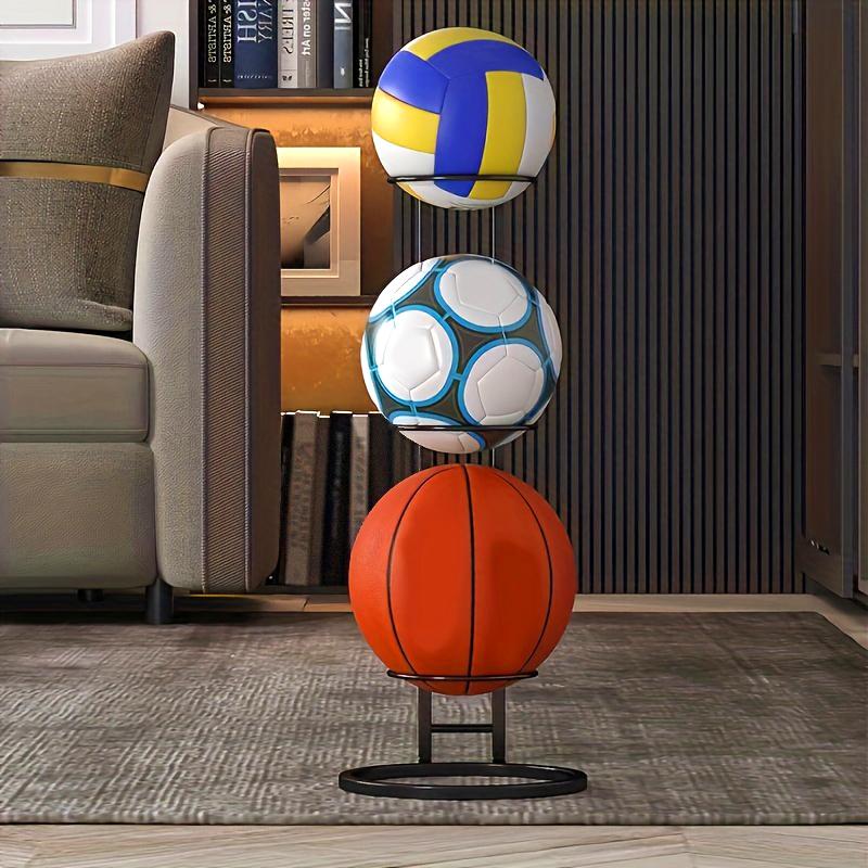 3/4 Layers Space-Saving Compact Design Portable Adjustable Basketball Display Stand Easy Assembly