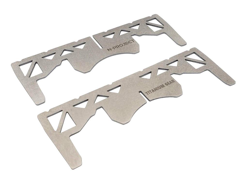 N-prjojec Titanium Trivet for Snow Peak HOME & CAMP GS-600 Burner, TITANIUM GEAR [Made in Japan] (Burner sold separately)