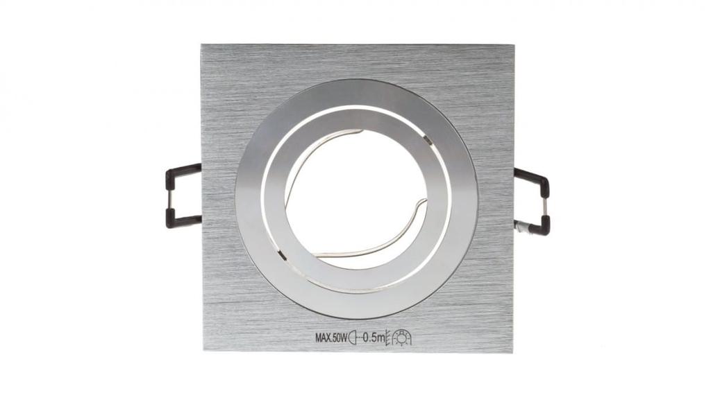 Oprawa Punktowa 1X50W Gx5,3 Iiikl. 12V Ip20 Seidy Ct-Dtl50-Al Kwadrat 18281