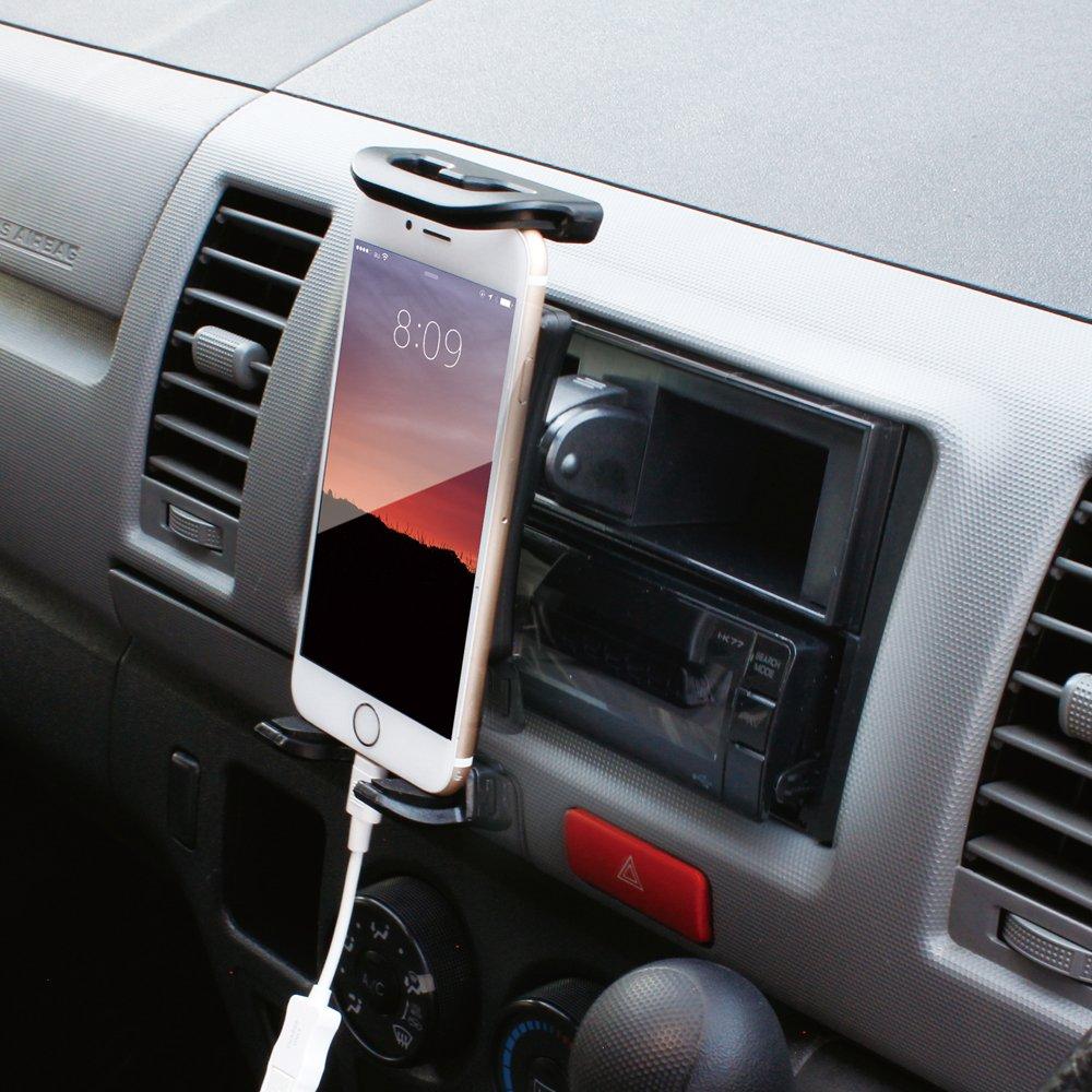 Tsuchiya Yac Car Audio Accessories DIN BOX Tablet Holder, Black, VP-D13