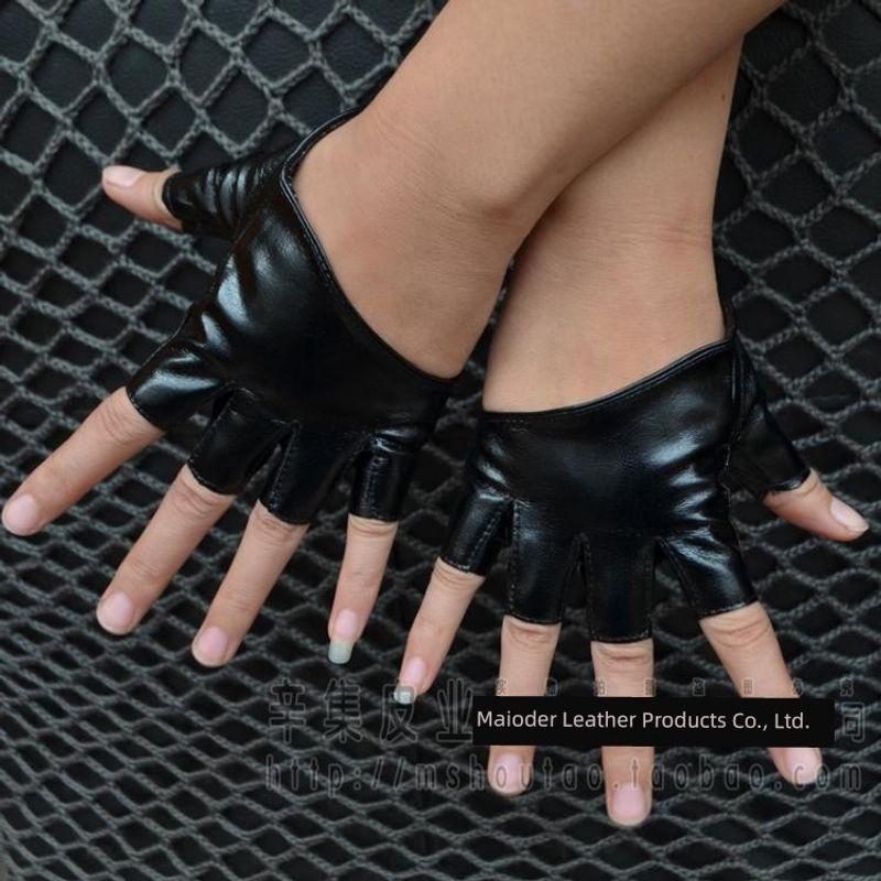 

Женские перчатки DS Performance/Сценическое лидирующее танцевальное выступление/Чирлидинг Хип-хоп Джаз Джаз-танец Полупальцевые перчатки Bright black pair One size