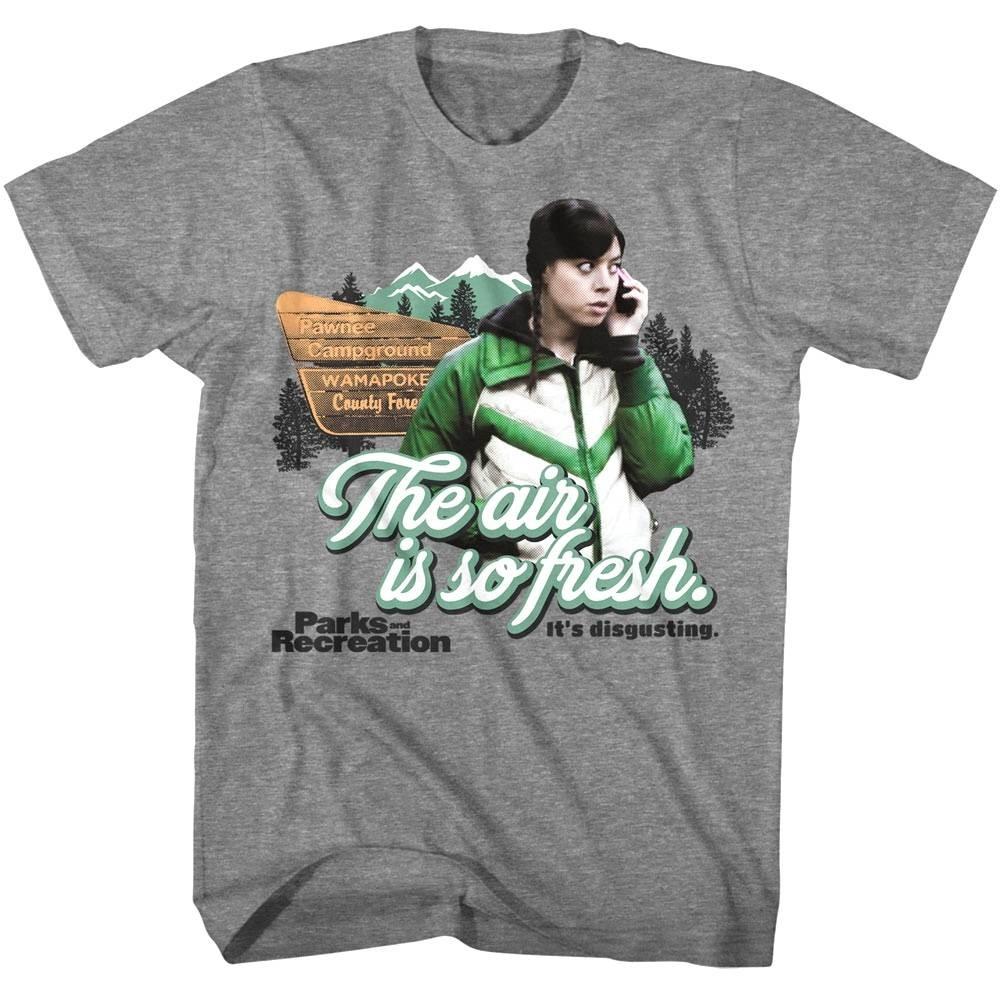 Parks and Recreation Fresh Air Is Disgusting Men T Shirt S