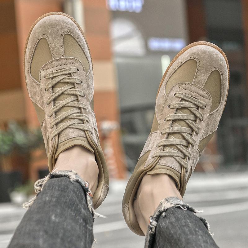 

Мужская обувь 2025 лето новая молодежная удобная шнуровка кеды мягкая подошва для активного отдыха износостойкая кожа повседневная обувь 38