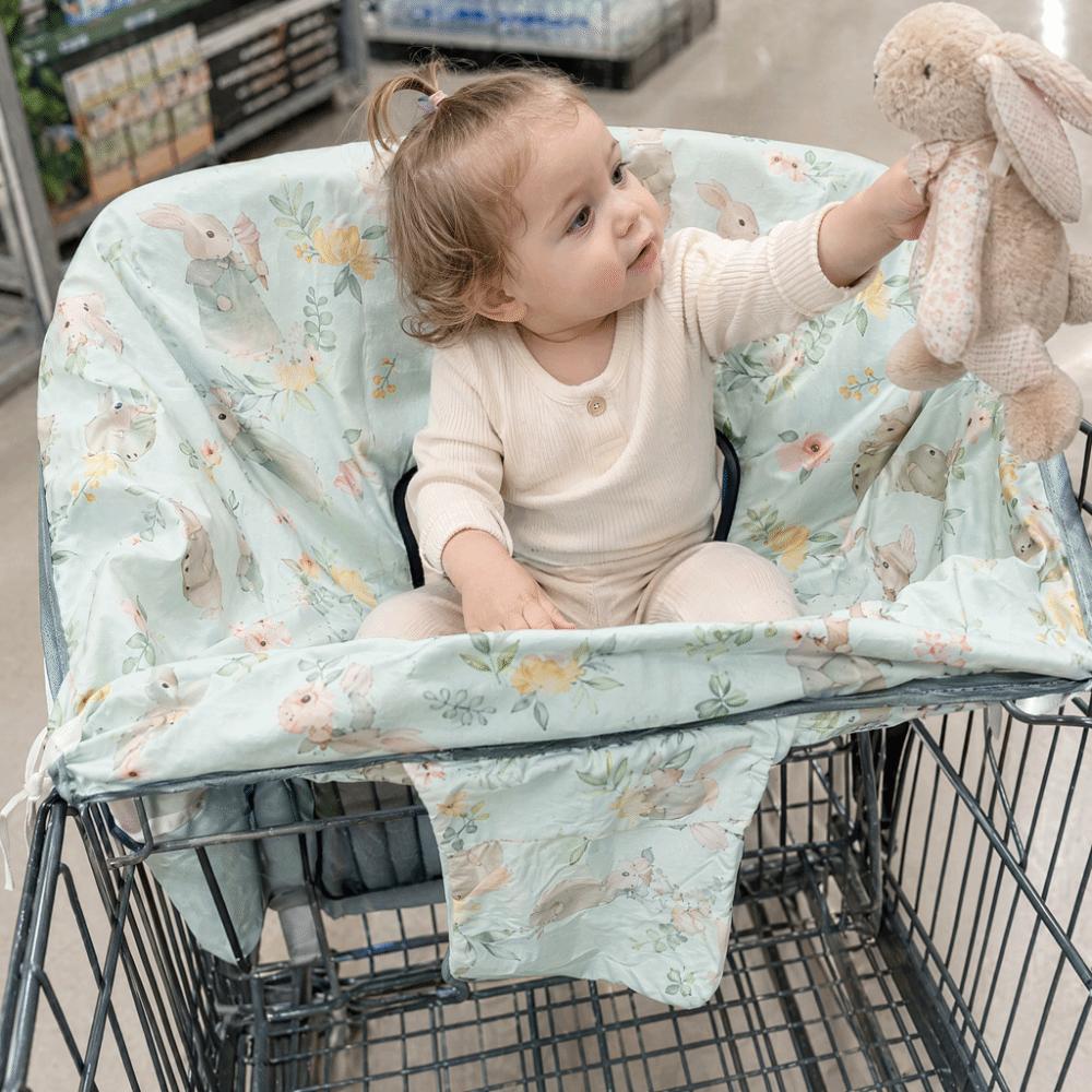 Cartoon Printed Kids Dining Chair Cover Polyester Seat Cover Baby Shopping Cart Seat Cover  Baby