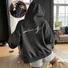 Daily Versatile Autumn and Winter Thickened Letter Printing Zipper Hooded Sweater Loose Hoodie 9008 Printing