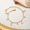 Gold Color Stainless Steel Bracelet Trendy Charm Bracelet New Wrist Chain  Jewelry Gifts