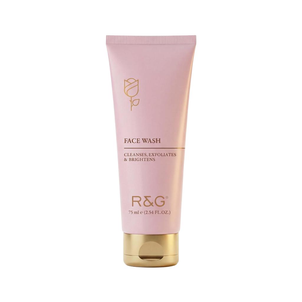 R&G Face Wash 75 ml | Cleanses, Exfoliates & Brightens Skin | Remove Dead Skin Cells | Help Reduce Pigmentation & Dullness to Uncover Healthy, Youn