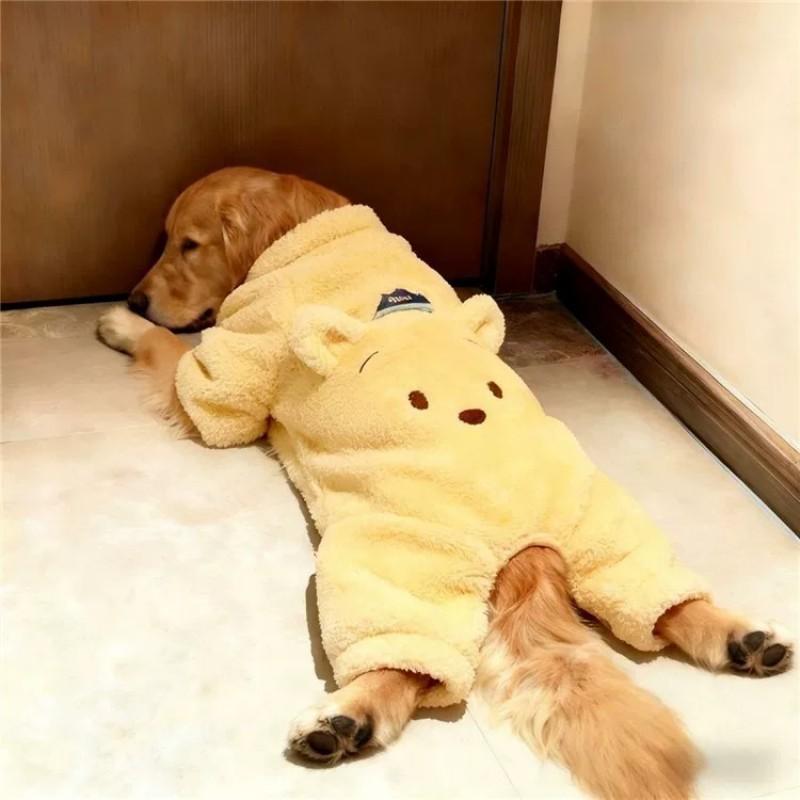 Pet Dog Winter Coat Large Breeds - Soft Warm 4-Legged Sweater Golden Retriever Samoyed Lab