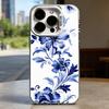 Blue and White Porcelain Funda  Hard Phone Case for IPhone 16 15 14 13 12 11 Pro Max Plus16E X XR XS Max Shockproof Full Cover