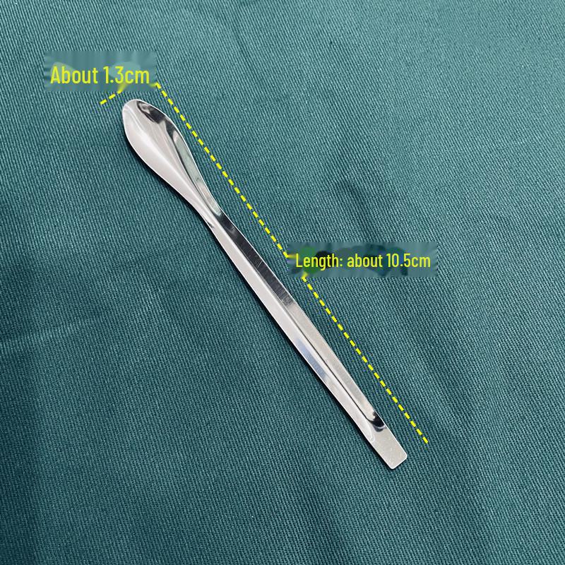 Stainless Steel Double-Headed and Single-Headed Medicine Sampling Spoon Set (22CM) - 3 Pack