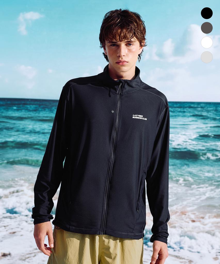 Leijibi Tech Flow Hydro Stand Neck Loose Fit Zip-Up Rash Guard M (4 Colors)