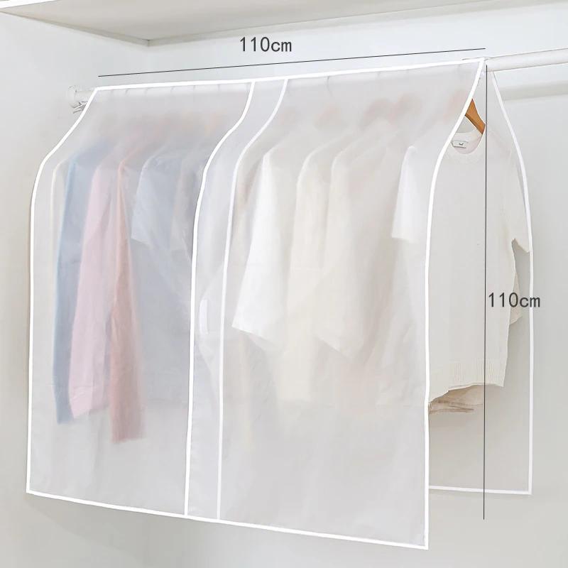 Clothes Dust Cover Dustproof Garment Cloth Storage Waterproof Suit Coat Protector Storage Bag Hanging Organizer for Wardrobe