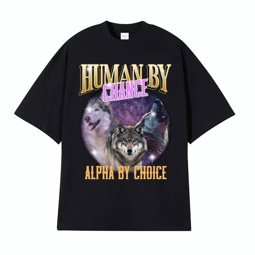 If They Talk Behind Yo Back Fart Wolf Literally Me Funny Meme Emo Tshirt Mens Clothing Harajuku Retro Oversized Cotton T Shirt