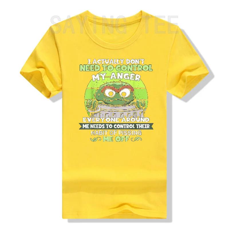 I Actually Don't Need To Control My Anger T-Shirt Funny Sayings Graphic Tee Tops Cotton WoFashion Clothes Novelty Gifts