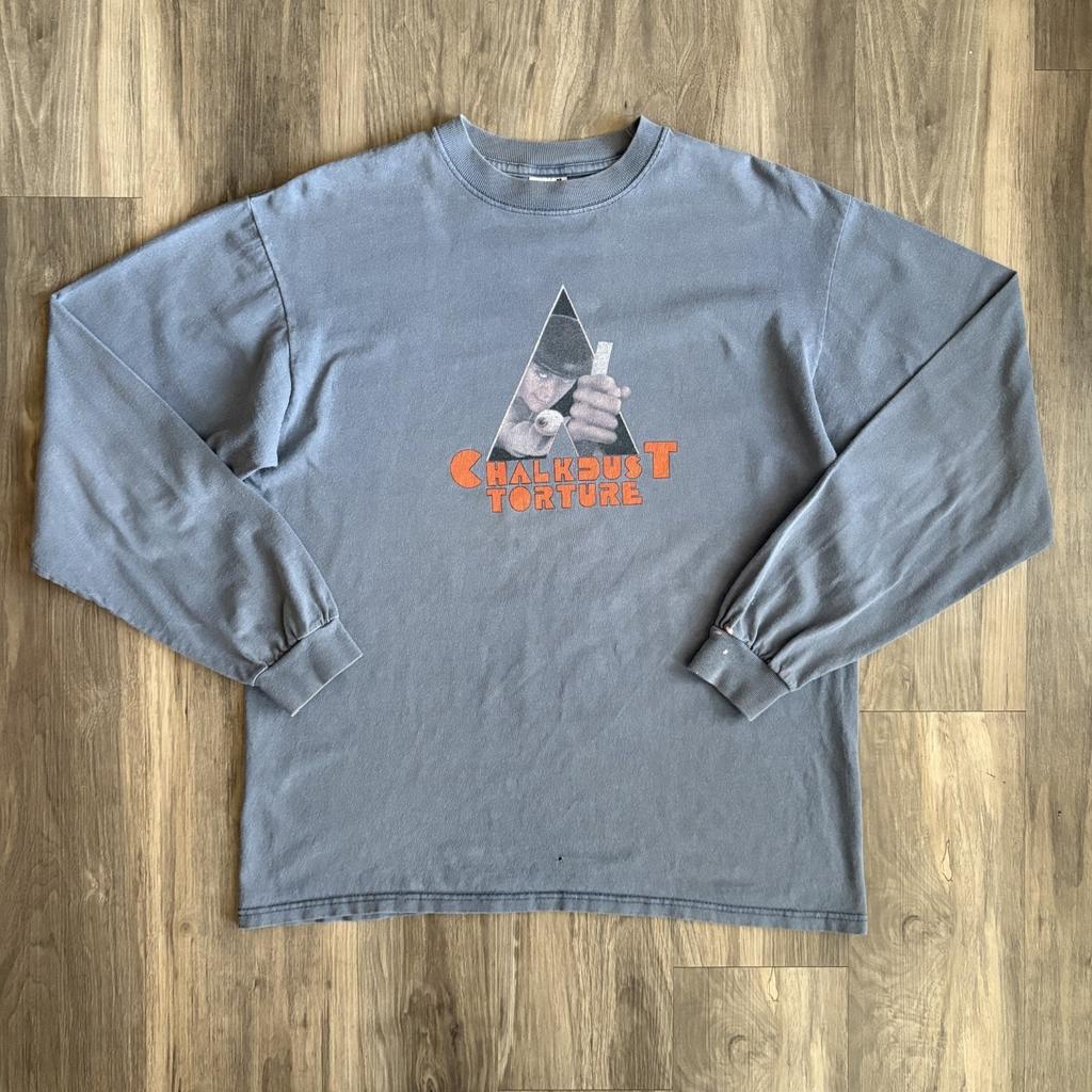 Vintage Phish A Clockwork Orange Men's Size L Chalkdust Torture GrayBlue Unisex T-Shirt