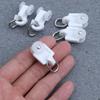 50PCS Curtain Track Roller Twin Wheeled Carriers Drapery Rail Sliding Glider for Windows Shower Curtain Tracks