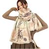 Winter New All Things Jacquard Scarf Women's Versatile Elegant Imitation Cashmere Shawl Cold and Warm Thickened Scarf
