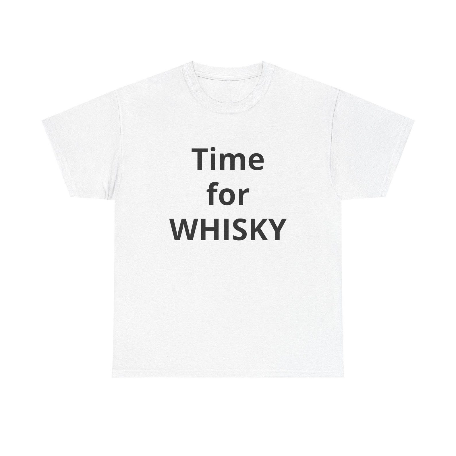 Time for Whiskey T-Shirt | Whiskey Glass Illustration, Beverage Apparel L