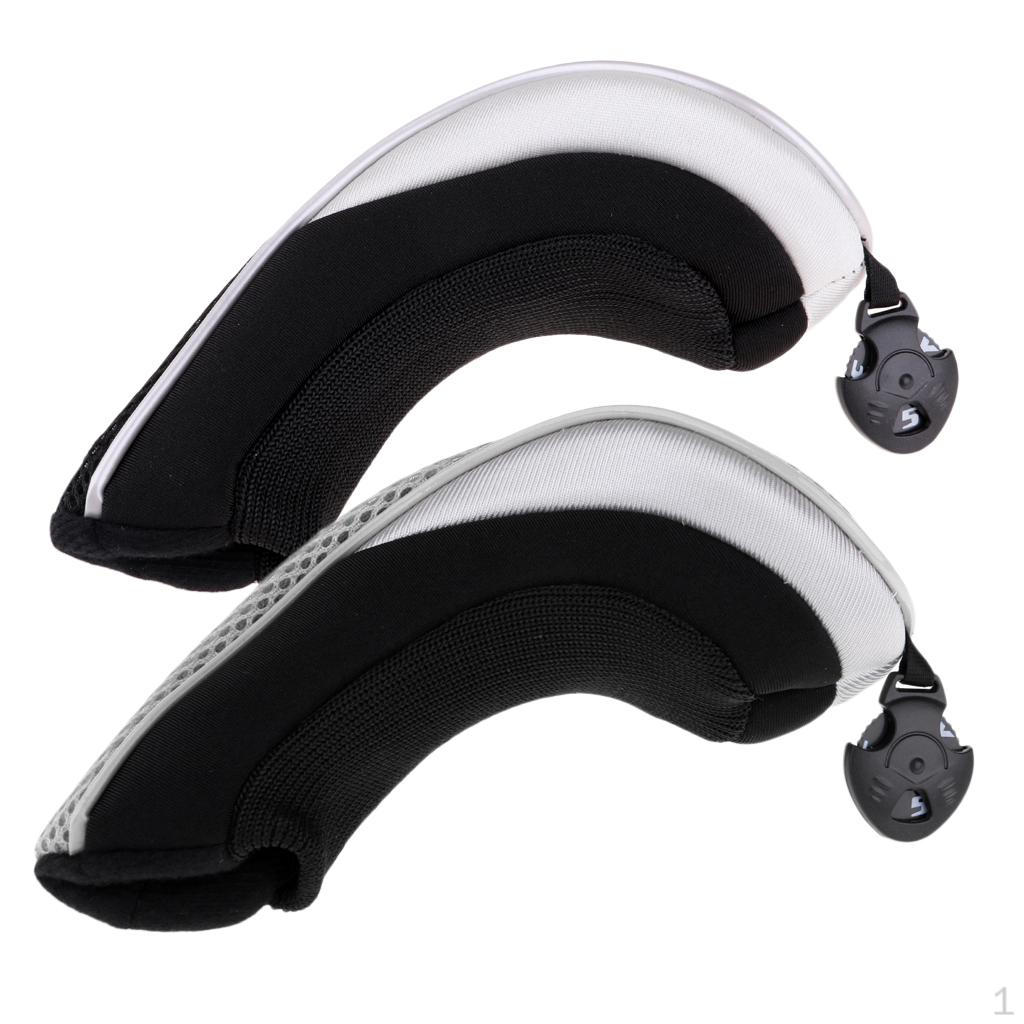 

2 Pcs Club Headcover with Adjustable Number Tag 5 7 X