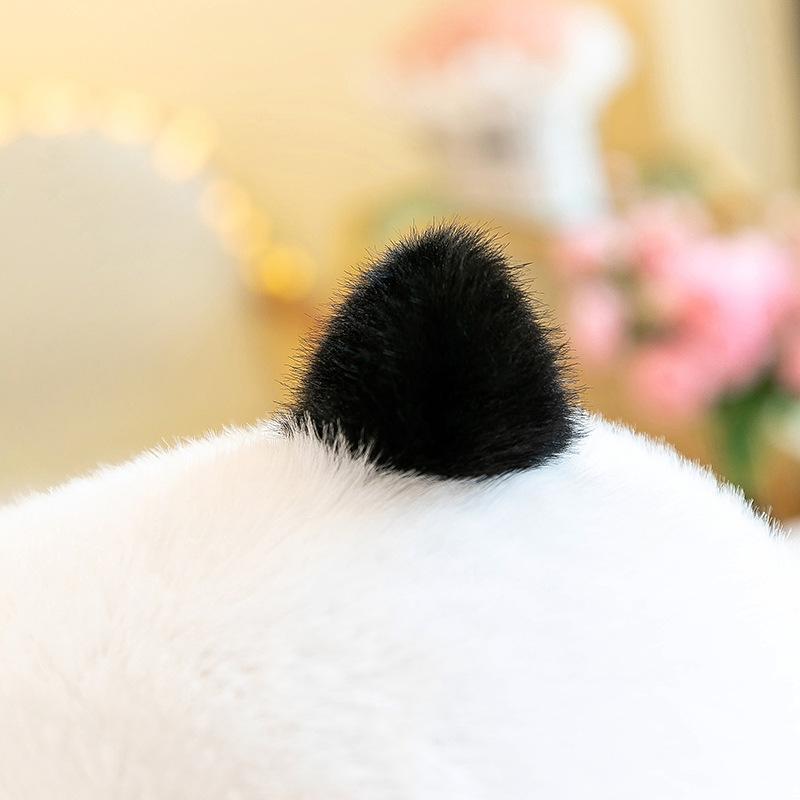 New panda doll plush toy cute big little panda rag doll girl birthday, gift hug