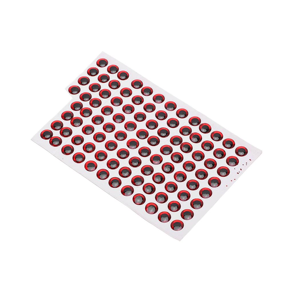 100 Stück 10mm Künstliche Angelaugen Fischaugen Aufkleber Angelzubehör Tackle Angelköder