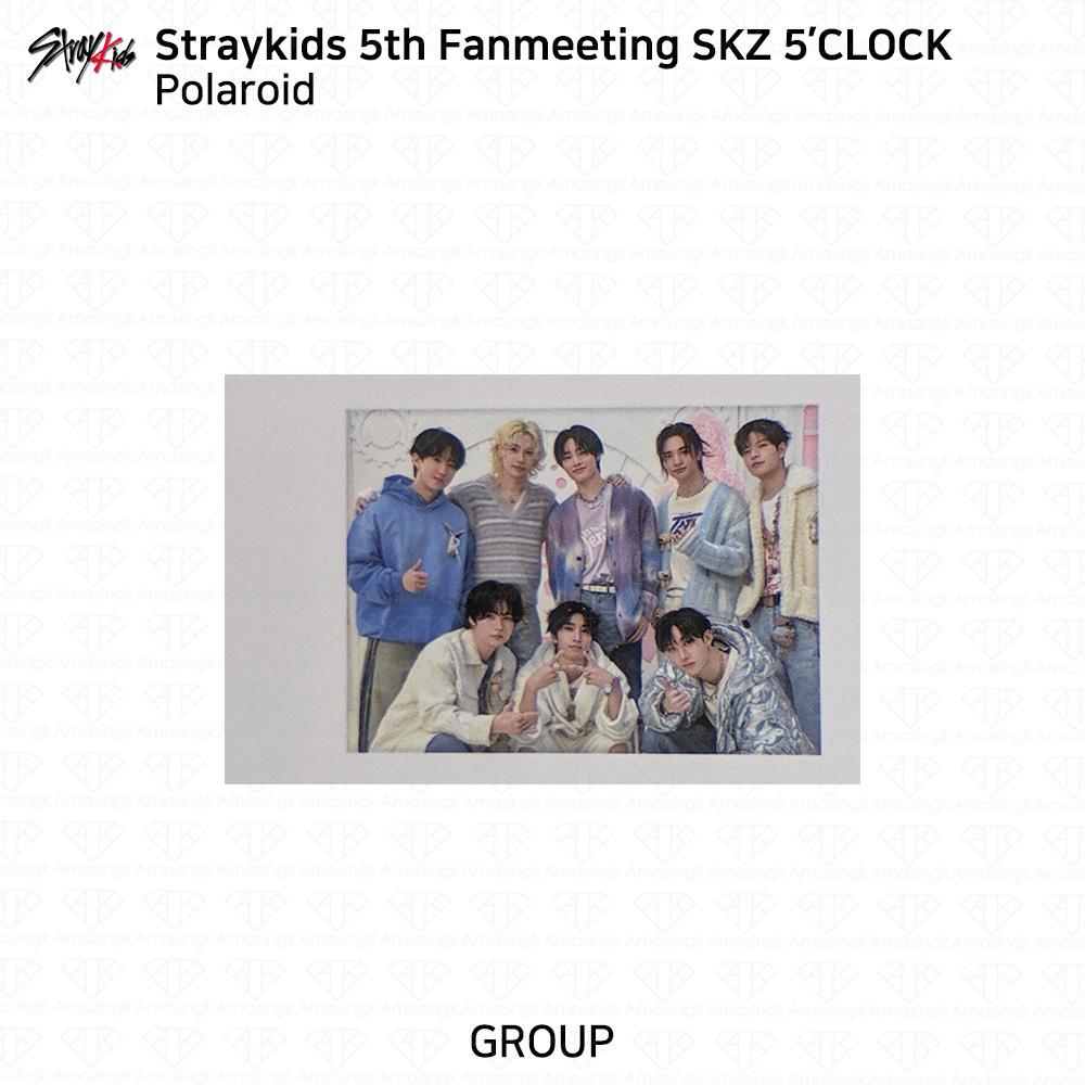 Stray Kids 5th Fanmeeting SKZ 5'CLOCK Official MD Tin Case Polaroid KPOP K-POP