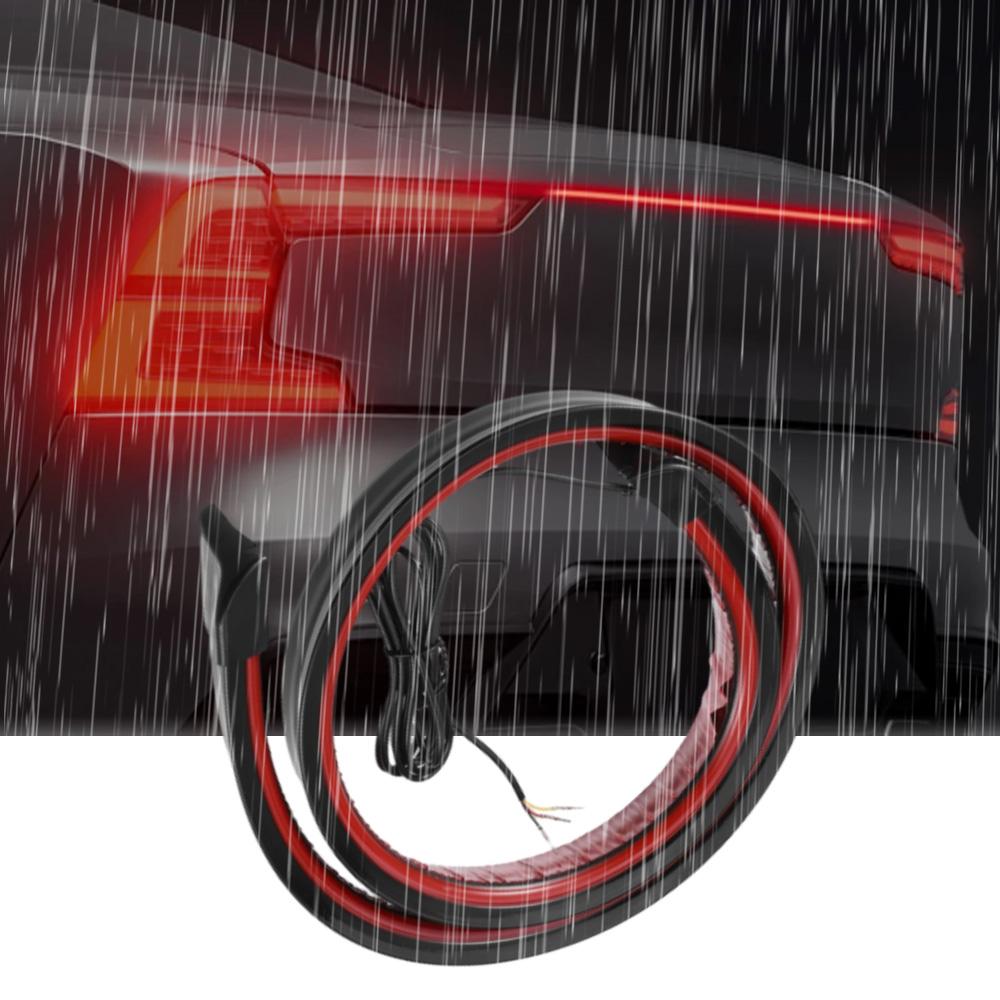 120cm Car Led Spoiler Light Third Brake Light Driving Warning Stop Lamp Carbon Fiber Rear Spoiler LED Strip 12V