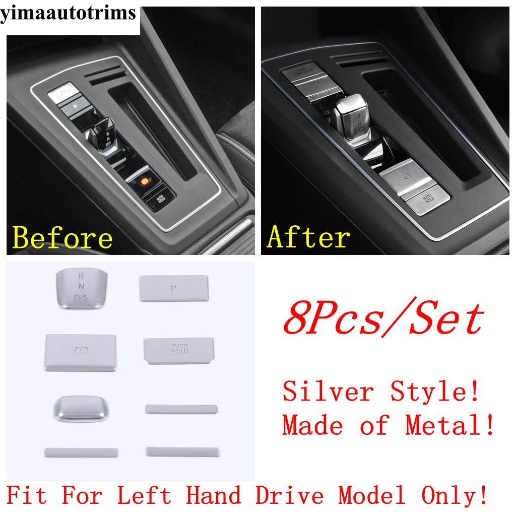 Car Central Gear Shift Engine P Button Decoration Cover Trim Metal Interior Accessories For VW Volkswagen Golf 8 MK8  - 2024