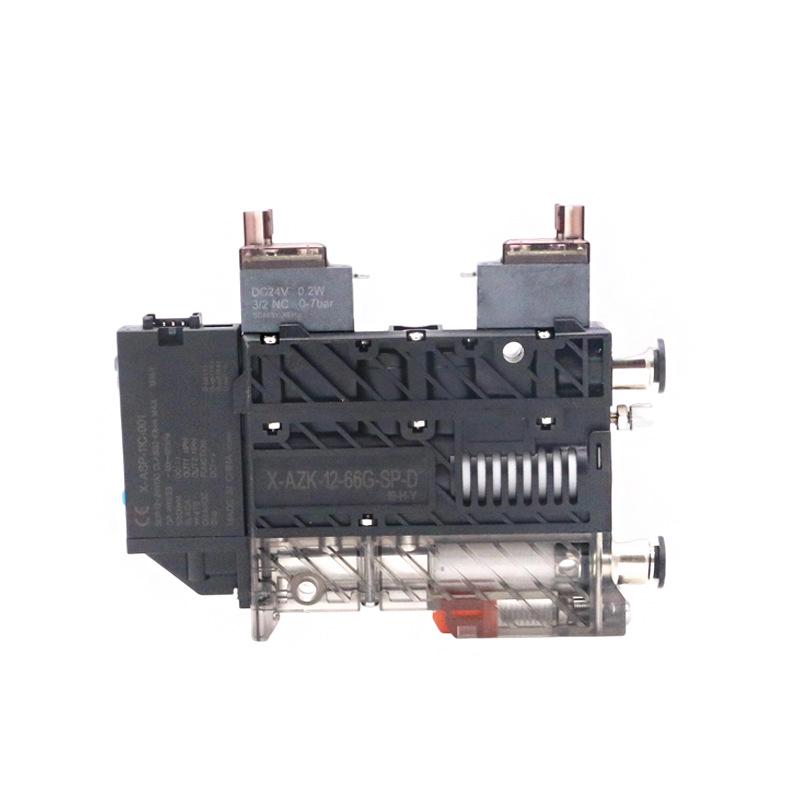 AirTAC X-AZK10/12: Энергосберегающий вакуумный генератор с клапаном сброса и цифровым дисплеем 12-66G w/o Digital Display Switch