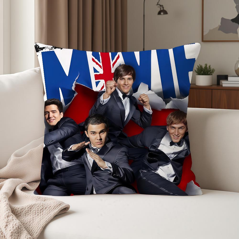 Music Band B-Big T-Time R-Rush Pillow Case Suitable For Bedrooms Living Rooms Cars Home Decoration