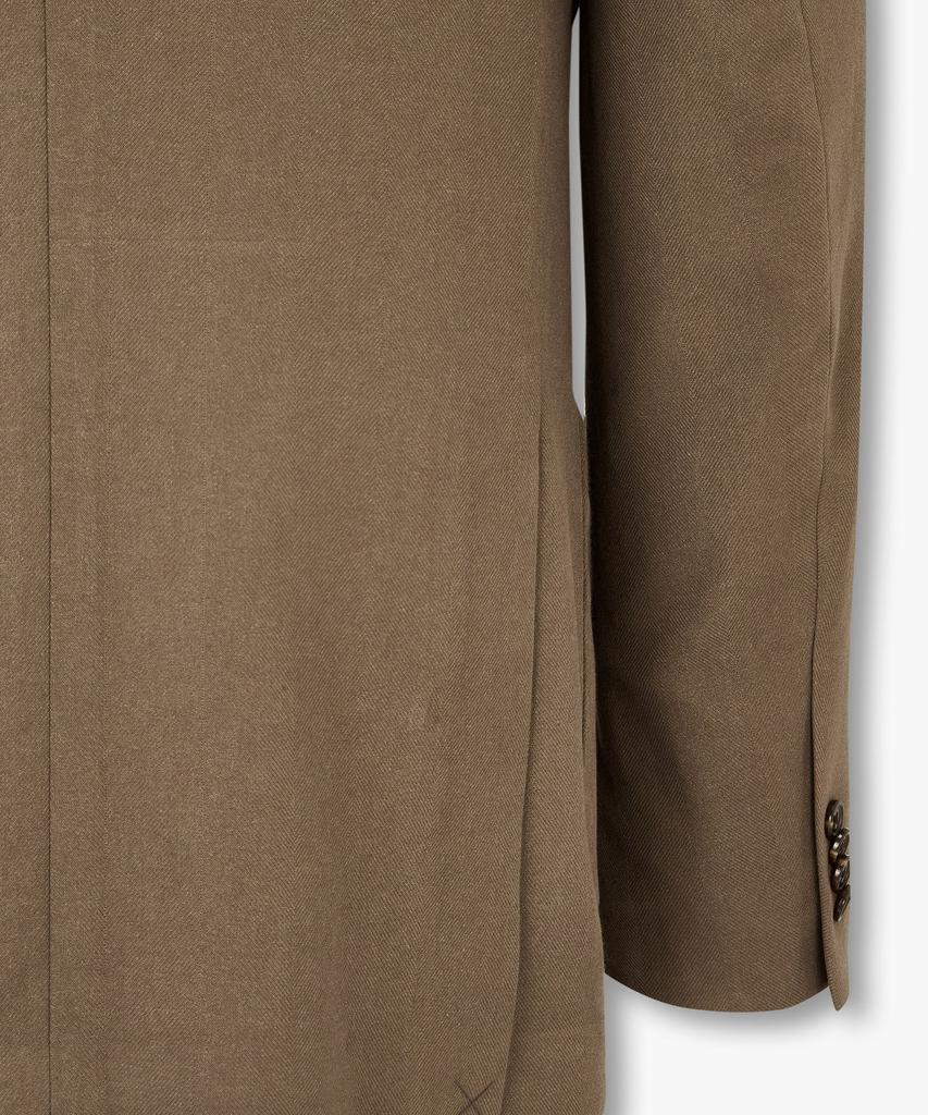 Man On The Boon [Drago] Stitch Detail Cotton Single Jacket_Brown 4714351011