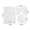 3 Pack Toilet Seat Cushion Sets Decorations Non-slip Breathable Water-absorbent Washable Bath Mat