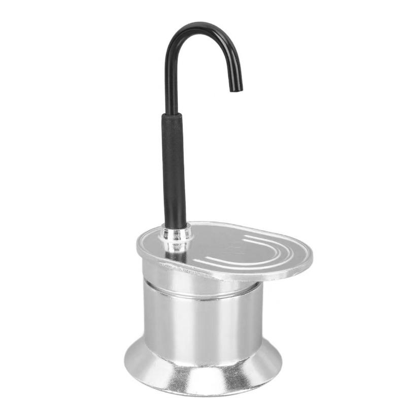 50ml Household Mocha Pot Aluminum Alloy Single Tube MINI Single Cup Italian Coffee Pot