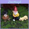 Creative Resin Miniature Garden Dwarf And Elf Figurine For Yard And Patio Displays