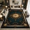 Green European Decoration Luxury Fluffy Carpet Easy Clean Soft Rugs for Living Room Large Area Antiskid Short Velvet Floor Mats