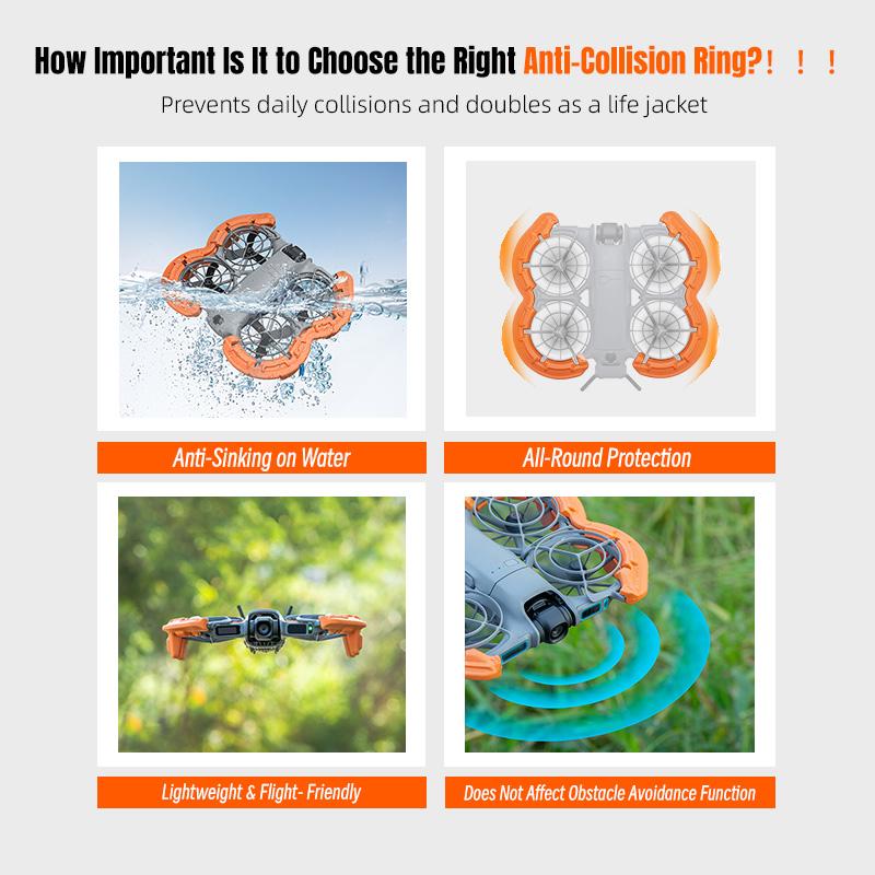 For DJI NEO 2 Drone Parts Propeller Guard Cover EVA Floating Protector For DJI NEO 2 Anti-collision Ring Drone Accessories