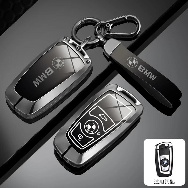 Car Sticker Hot 2025 Car Key Case Cover Shell Key Case Keychain Accessories for BMW 1 3 5 7 Series X1 X3 X4 F20 F30 F18 F25 M3 M