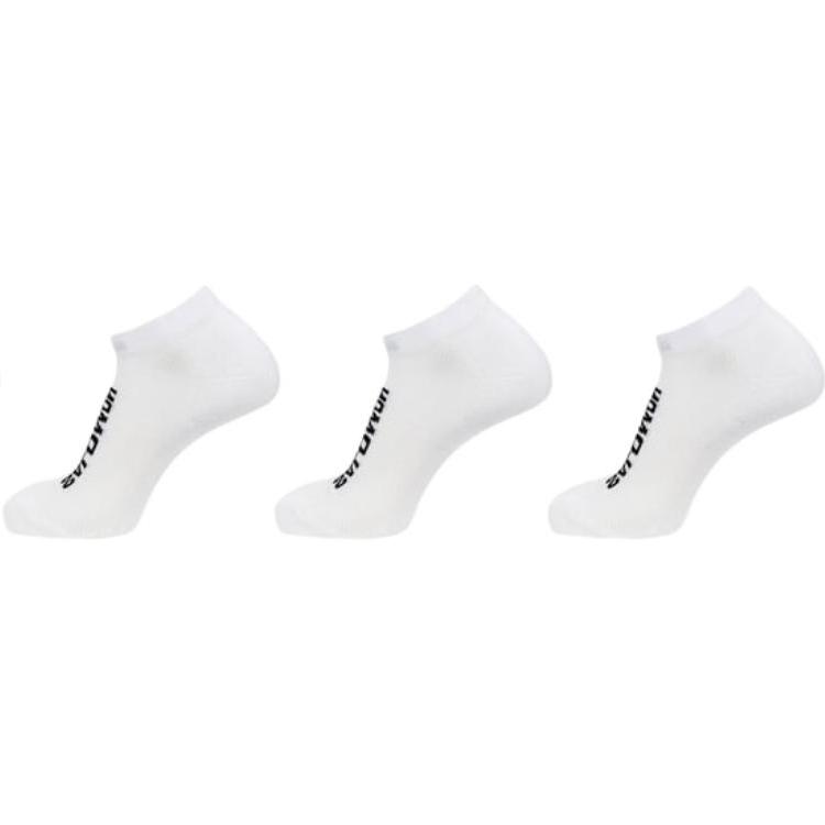 SALOMON Everyday Low 3 Pack Ankle Socks Unisex White LC2086900 S