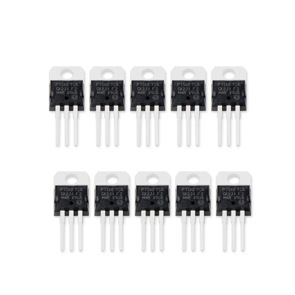 5/10PCS Mosfet Transistor STP75NF75 Field Effect Transistors TO-220 Power 75V 80A