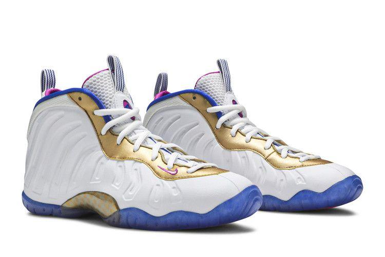 Kids' Sneakers Nike Air Foamposite One Peanut Butter & Jelly (GS) White/Fuchsia Blast-Racer Blue