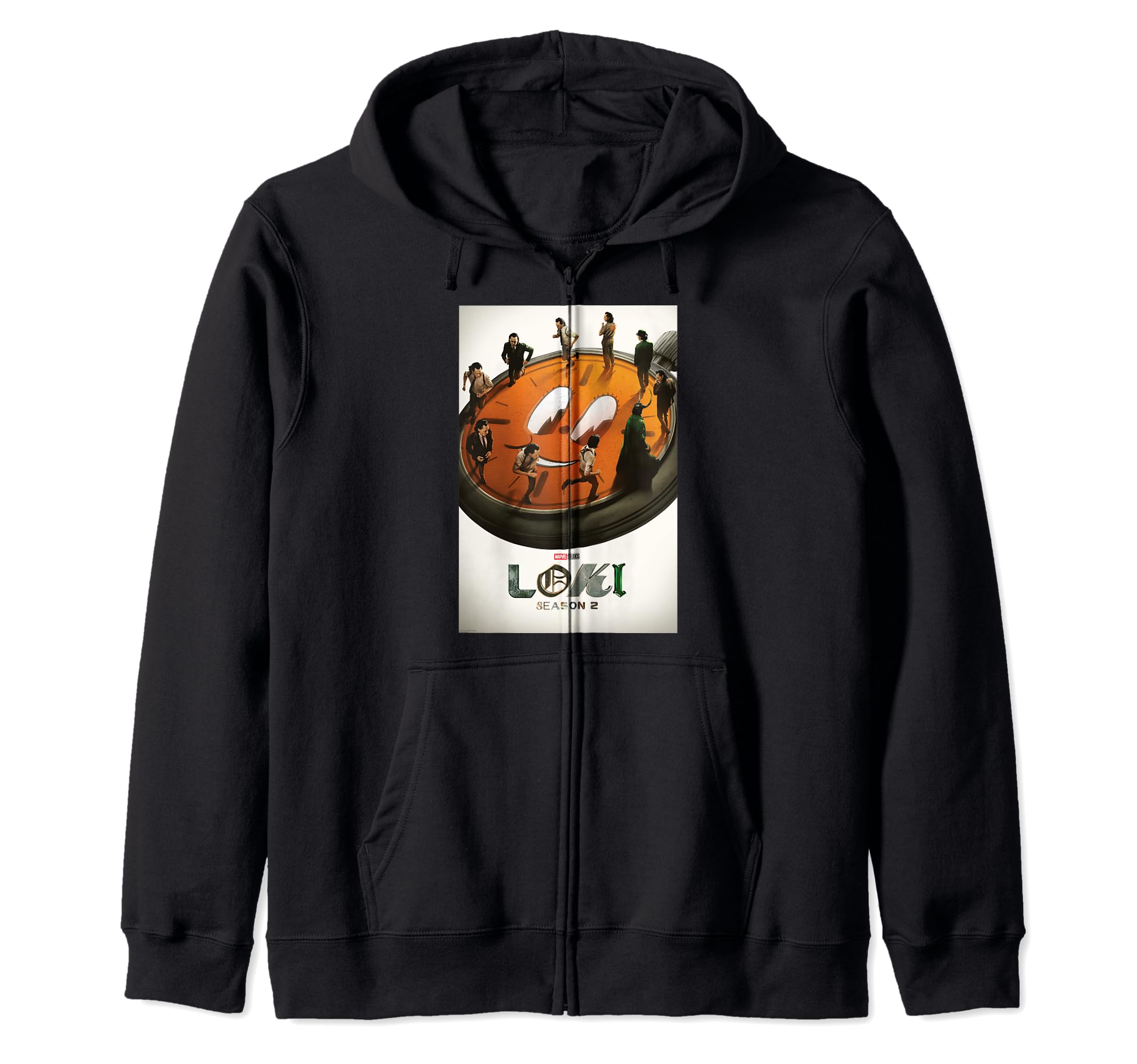 

Marvel Studios Loki Season 2 TVA Miss Minute Run Poster Zip Hoodie