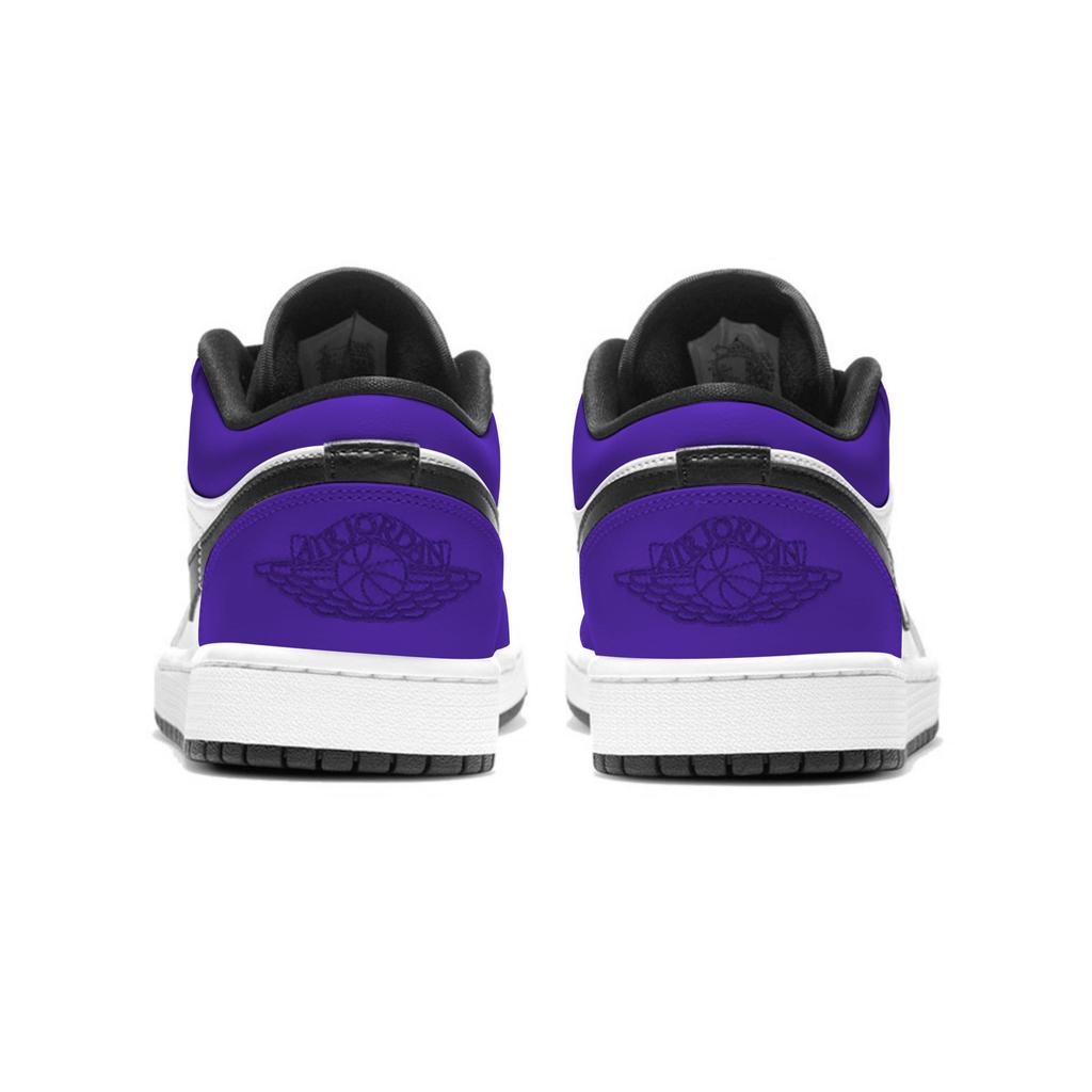Jordan Air Jordan 1 Sports Low top Vintage Basketball Shoes Unisex Black Purple HF3148-106(team1098-SBOX)