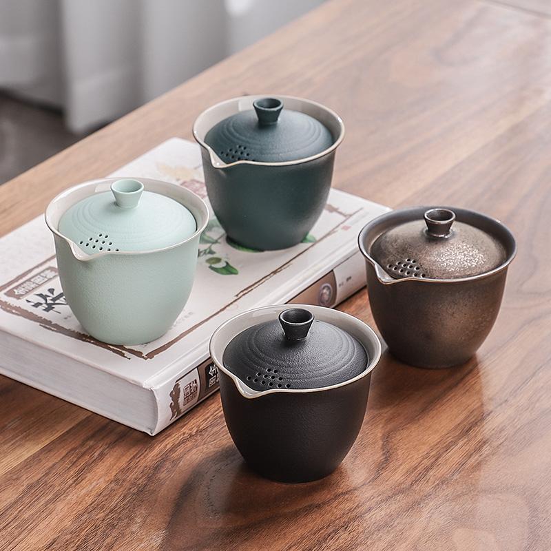 Cerimônia do chá Viagem Conjunto de chá Mate Conjunto de chá portátil para fazer chá ao ar livre Xícara de chá Um bule Três xícaras Bule