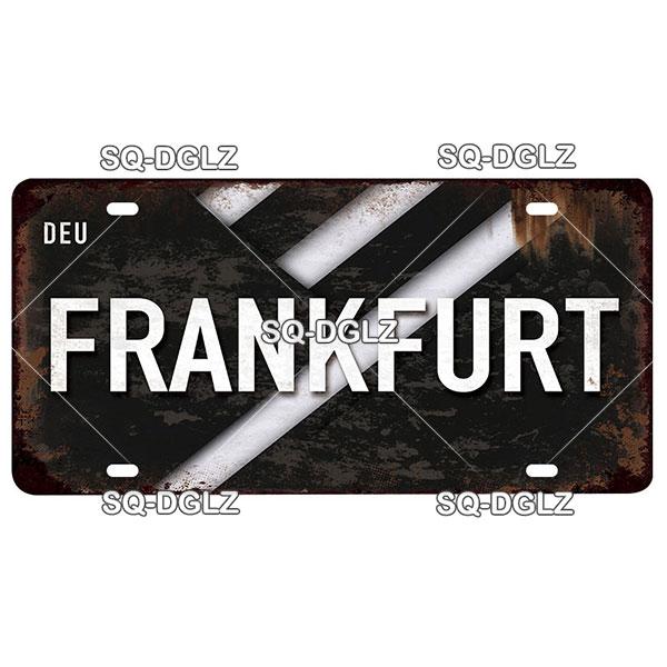 [SQ-DGLZ]Germany City License Plate Metal Sign Vintage Plaque Tin Sign Wall Decor Bar Decor BERLIN Team Flag Poster