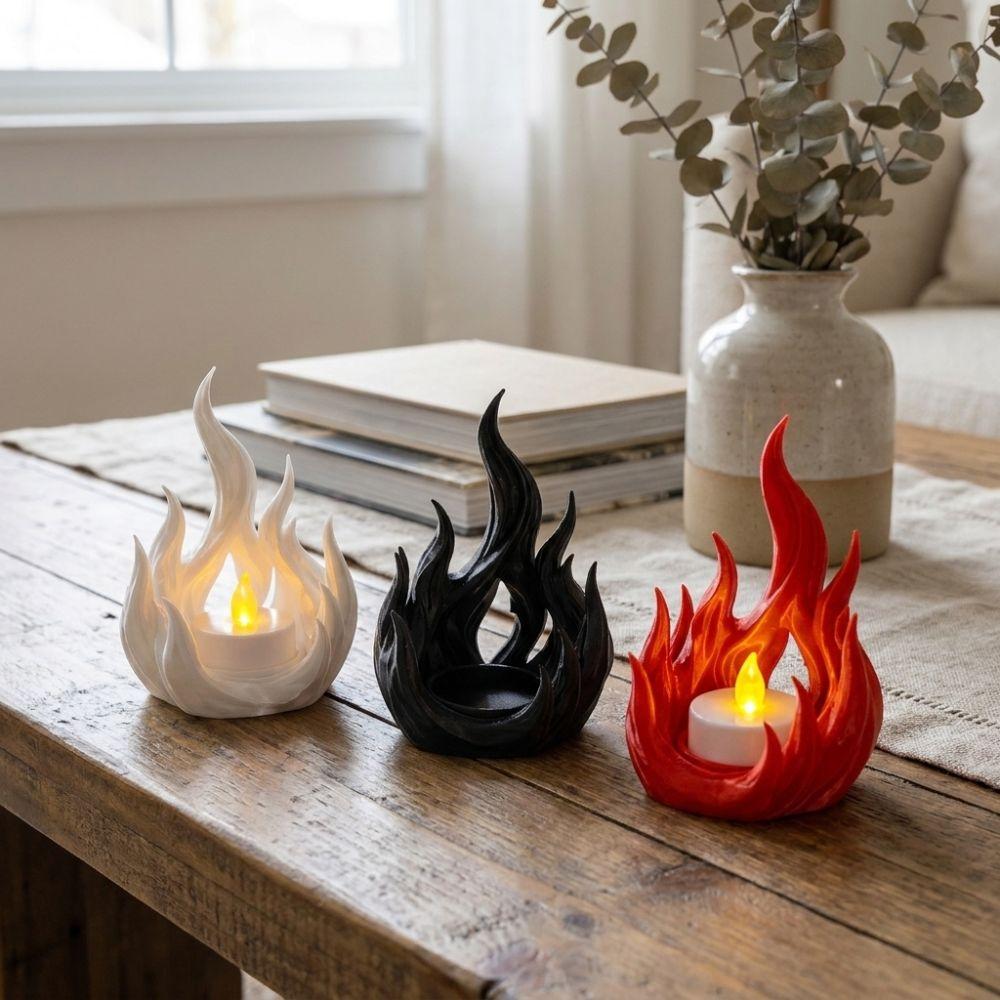 Dark Style Candlestick Rack 3D Printed Aroma Candle Display Tray Outdoor Patio