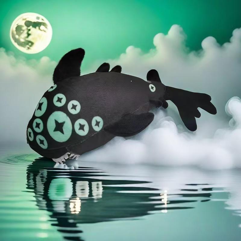 

Roblox 34cm Pressure Eyefestation Plush Luminous Multi Eyed Fish Stuffed Toy Gentle Hugging Pillow Designed For Activity Fans Bedroom Decor 34cm