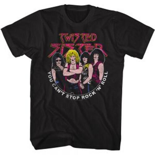 Twisted Sister Can t Stop Rock T-Shirt - Black Unisex T-Shirt L