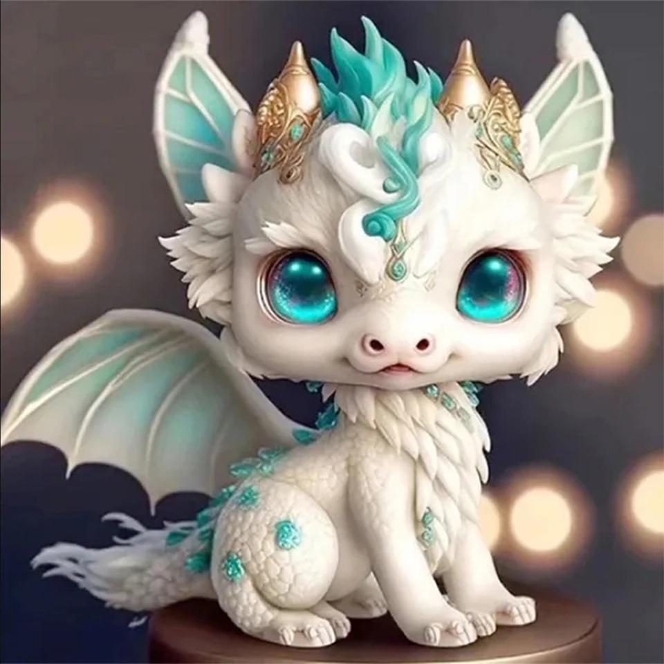 5d DIYDiamond Embroidery Dragon Full Round Square Diamond Hand Crafts Painting Novelty 2024 Animal Embroidery Home Decoration