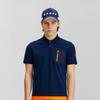 Onoff Men S Collar Neck ShorT Sleeve T ShirT Of9003ga Navy